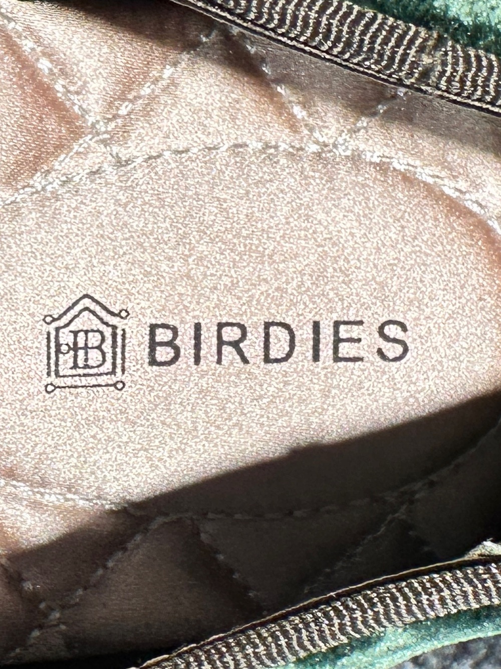 Birdies Hunter Green Heron Velvet Loafers Size 8 - Picture 4 of 15